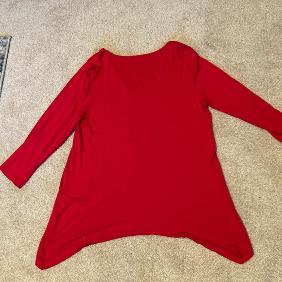 Cable & Gauge soft zip front top. Size medium - Picture 6 of 8